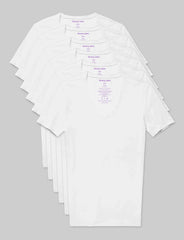Cool Cotton Deep V-Neck Stay-Tucked Undershirt (6-Pack)