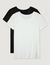 Women's Micro Rib Cap Sleeve Tee (2-Pack)