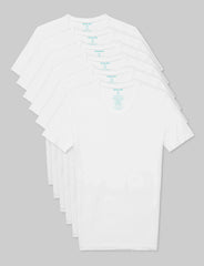 Second Skin High V-Neck Stay-Tucked Undershirt (6-Pack)