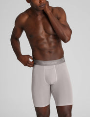 Second Skin Luxe Rib Boxer Brief 8"