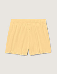 Women's Cotton Pointelle Rib Sleep Short