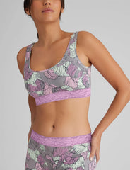 Second Skin Scoop Bralette, Lace Band