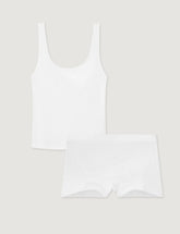 Women's Cotton Pointelle Tank & Boyshort Set