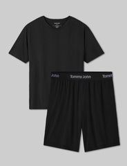 Second Skin Luxe Rib Sleep Tee & Short Set
