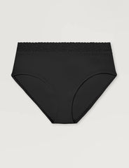 Women's Second Skin High Rise Brief, Lace Waist