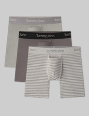 Second Skin Mid-Length Boxer Brief 6" (3-Pack)