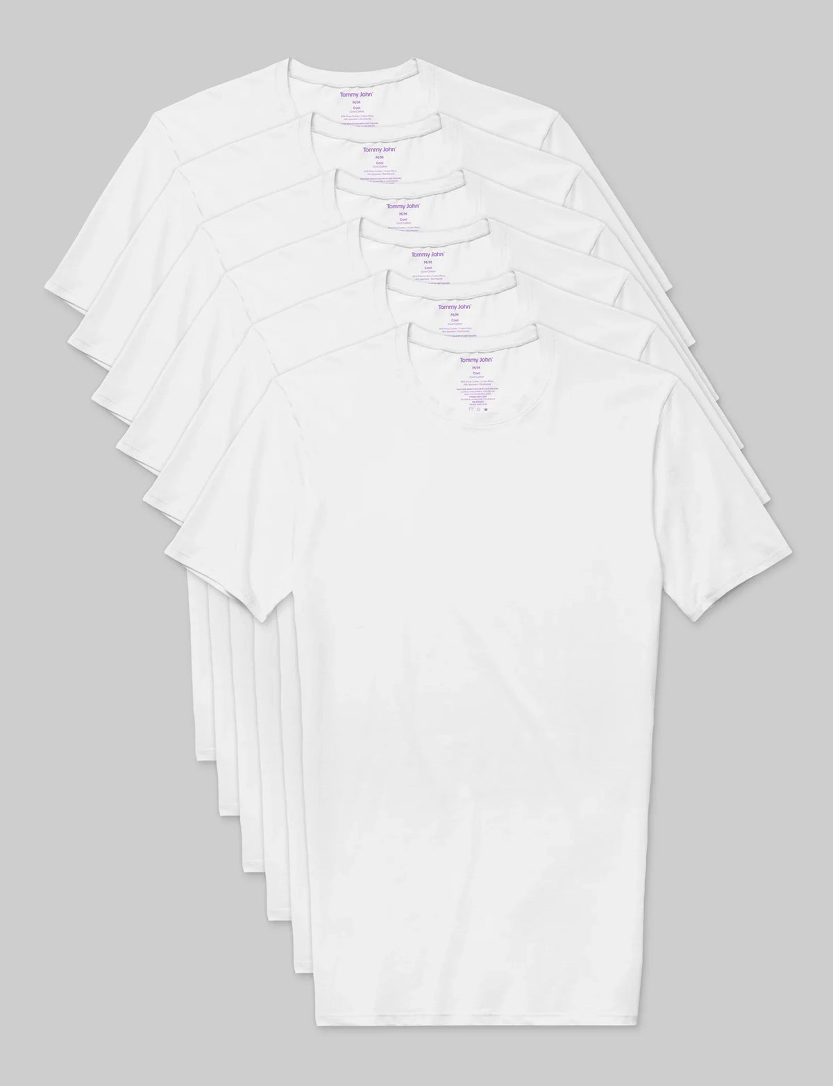 Cool Cotton Crew Neck Stay-Tucked Undershirt (6-Pack)