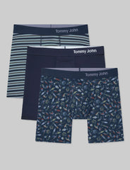 Cool Cotton Mid-Length Boxer Brief 6" (3-Pack)