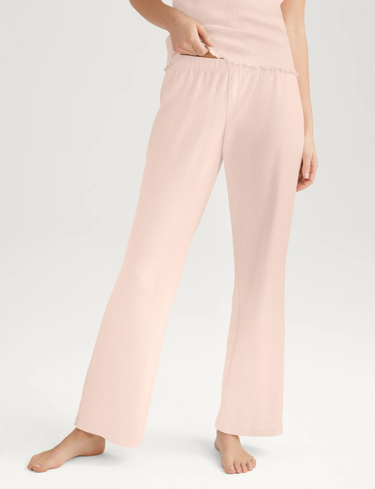 Women's Cotton Pointelle Rib Pant