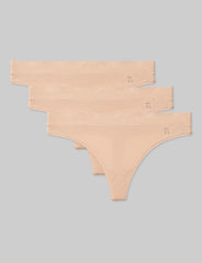 Women's Second Skin Thong (3-Pack)